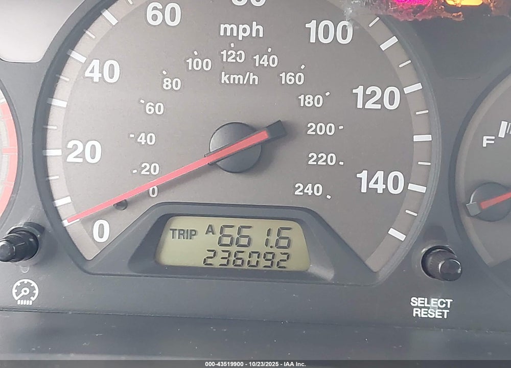 2001 HONDA ACCORD 3.0 EX VIN: 1HGCG22551A009500
