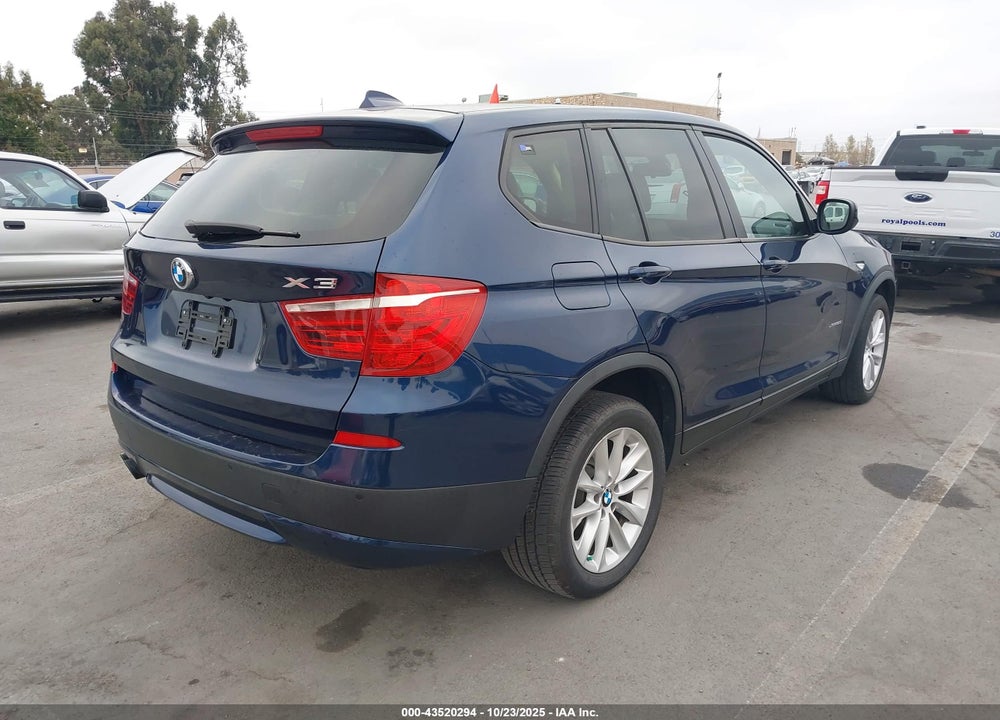 2013 BMW X3 VIN: 5UXWX9C50D0A27899