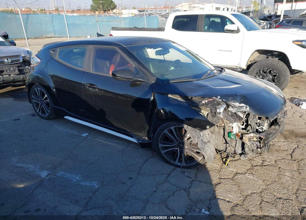 2016 HYUNDAI VELOSTER TURBO VIN: KMHTC6AE2GU299345