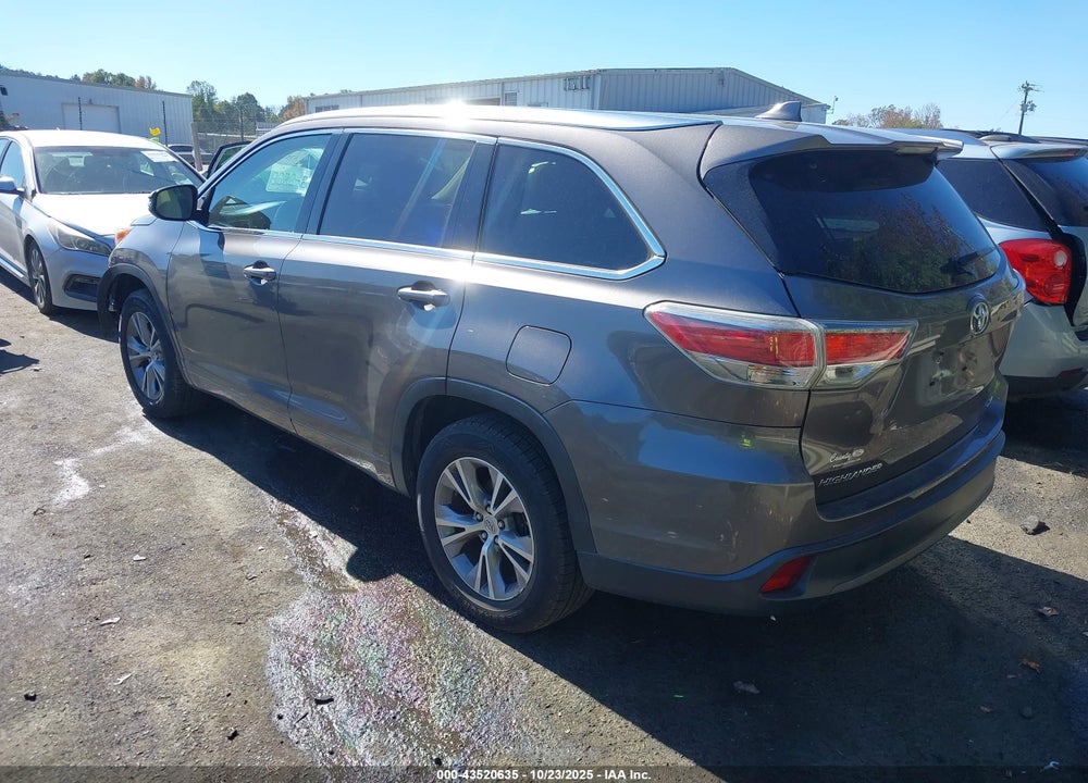 2015 TOYOTA HIGHLANDER XLE V6 VIN: 5TDKKRFH5FS059085