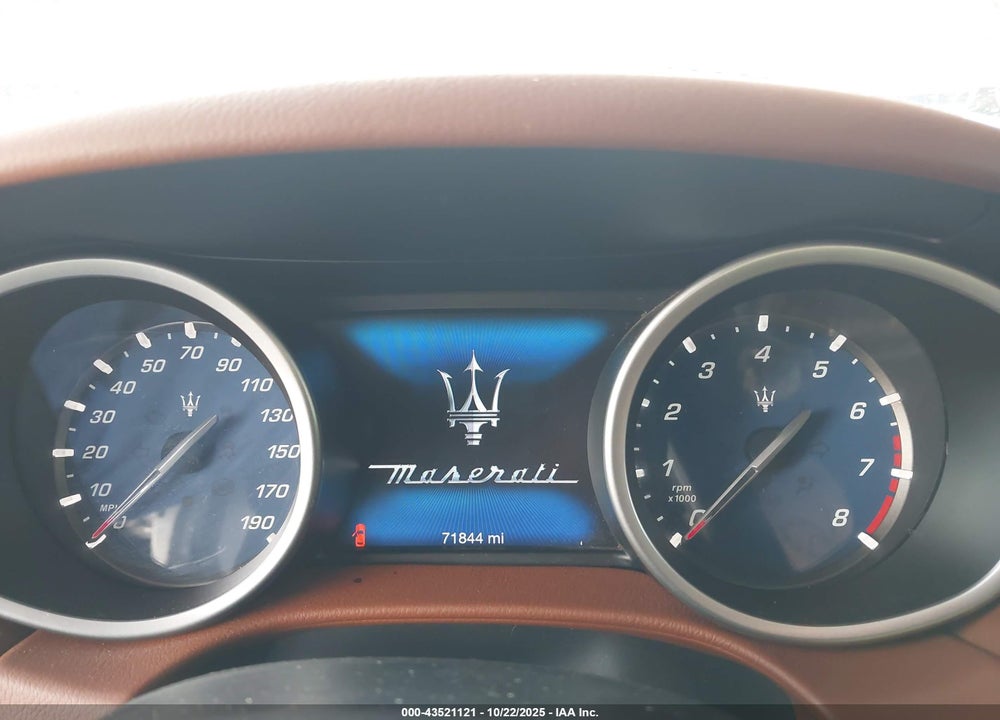 2017 MASERATI GHIBLI S VIN: ZAM57RSA9H1195609