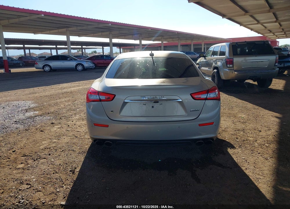 2017 MASERATI GHIBLI S VIN: ZAM57RSA9H1195609