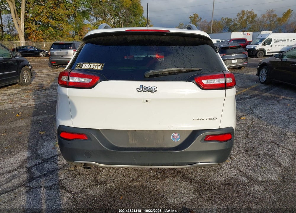 2016 JEEP CHEROKEE LIMITED VIN: 1C4PJLDB6GW229475