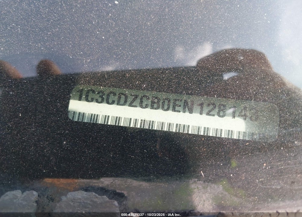 2014 DODGE AVENGER SXT VIN: 1C3CDZCB0EN128143