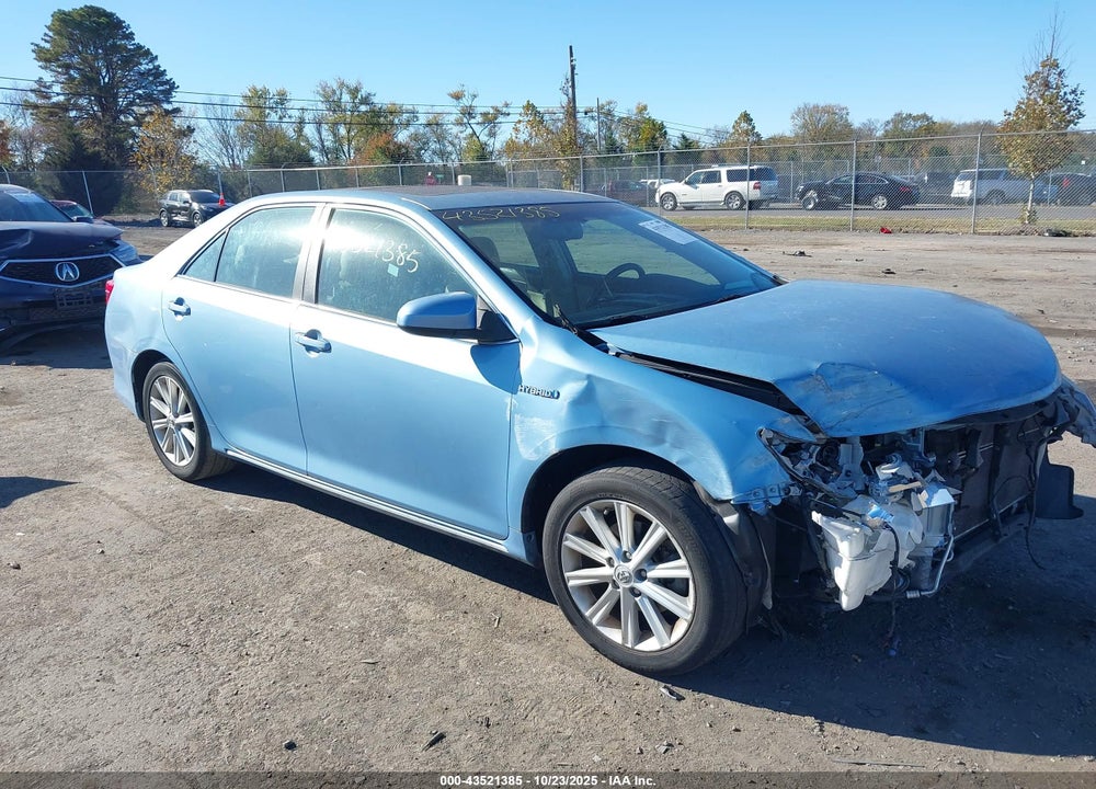 2012 TOYOTA CAMRY HYBRID XLE VIN: 4T1BD1FK3CU012809