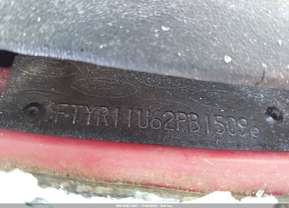 2002 FORD RANGER EDGE VIN: 1FTYR11U62PB15096