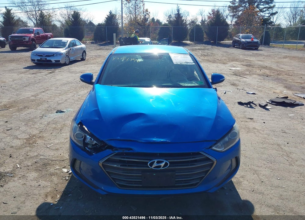 2017 HYUNDAI ELANTRA LIMITED VIN: 5NPD84LF6HH011438