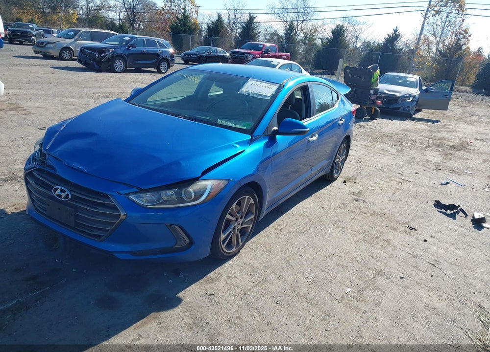 2017 HYUNDAI ELANTRA LIMITED VIN: 5NPD84LF6HH011438