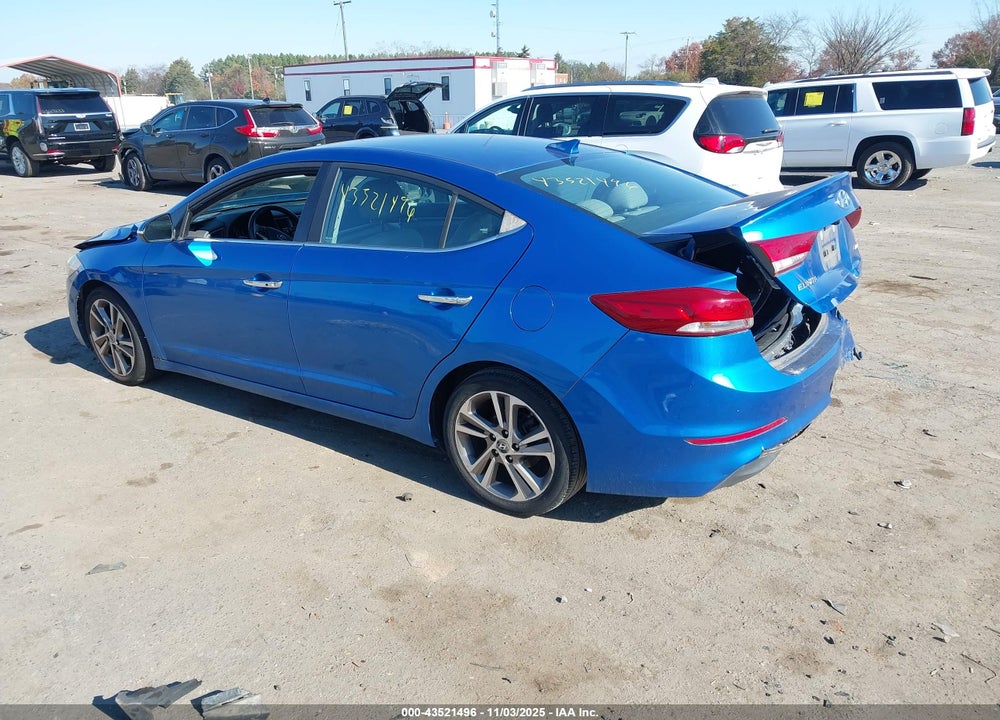 2017 HYUNDAI ELANTRA LIMITED VIN: 5NPD84LF6HH011438