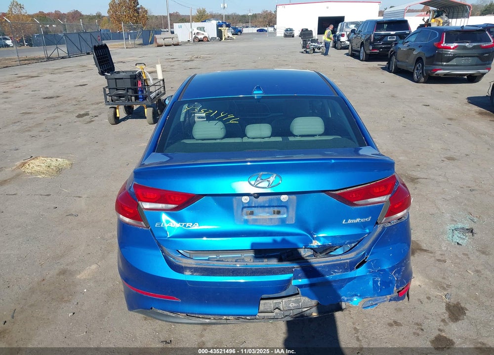2017 HYUNDAI ELANTRA LIMITED VIN: 5NPD84LF6HH011438