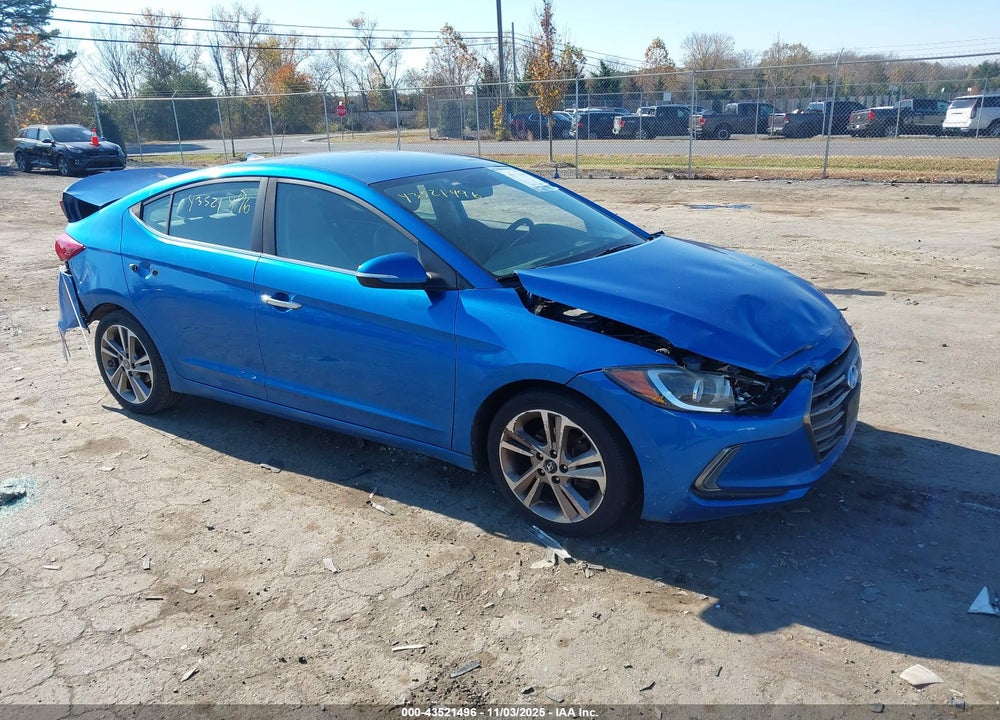 2017 HYUNDAI ELANTRA LIMITED VIN: 5NPD84LF6HH011438