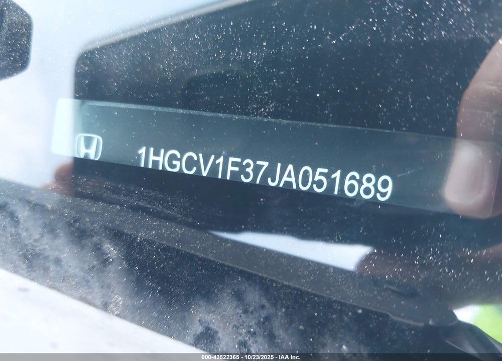 2018 HONDA ACCORD SPORT VIN: 1HGCV1F37JA051689