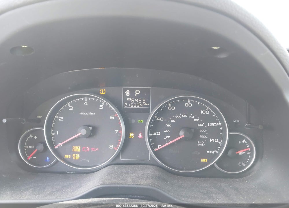 2013 SUBARU OUTBACK VIN: 4S4BRBCC5D3289246