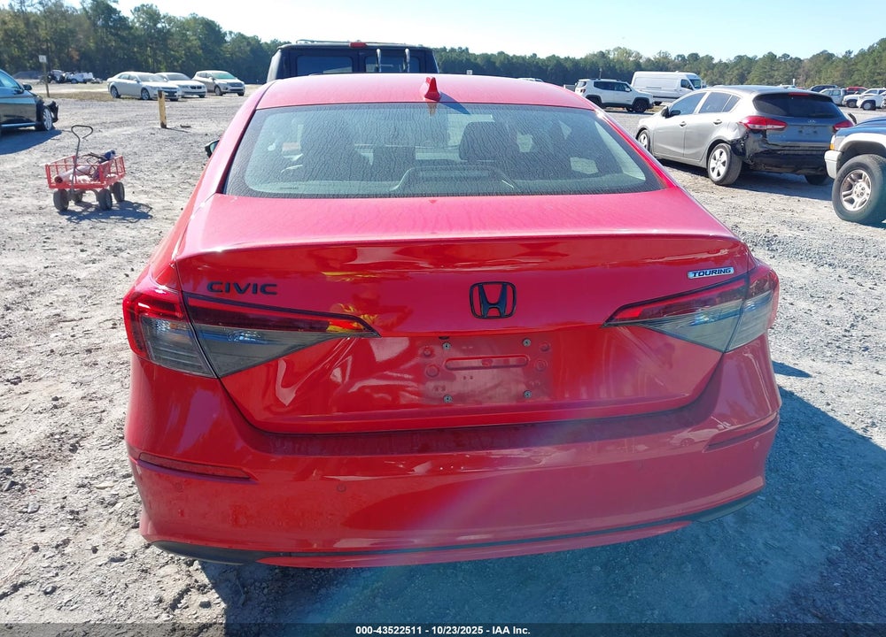 2022 HONDA CIVIC TOURING VIN: 2HGFE1F95NH303495