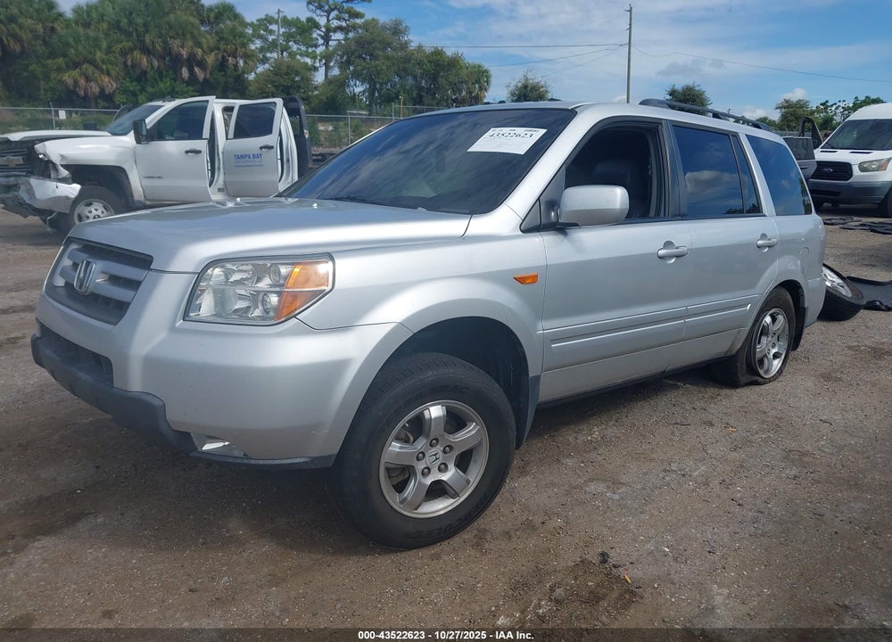2007 HONDA PILOT EX-L VIN: 5FNYF28587B046863