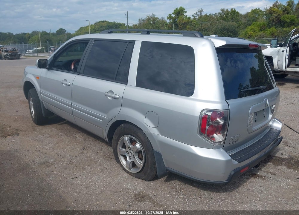 2007 HONDA PILOT EX-L VIN: 5FNYF28587B046863