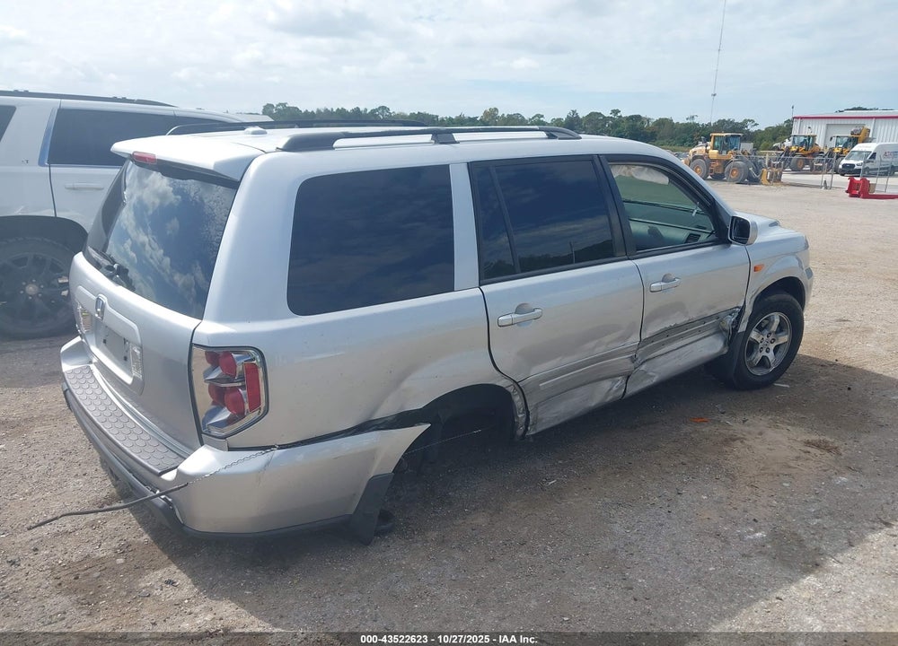 2007 HONDA PILOT EX-L VIN: 5FNYF28587B046863
