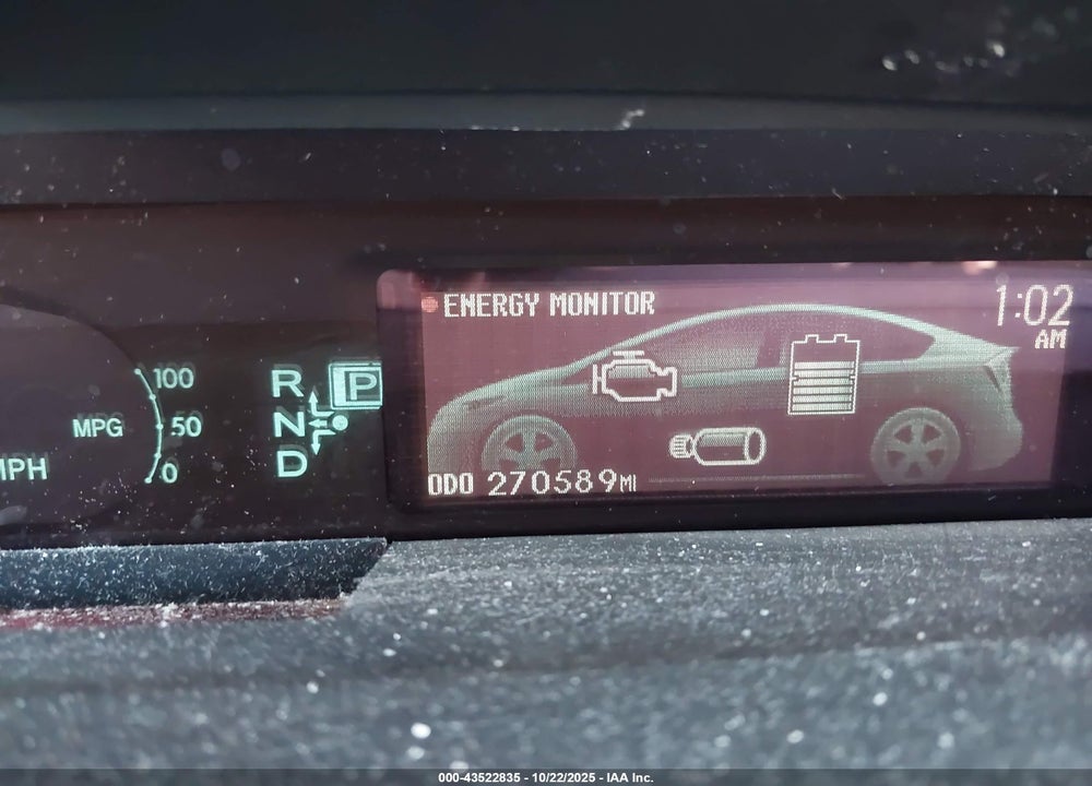 2013 TOYOTA PRIUS THREE VIN: JTDKN3DUXD5607752