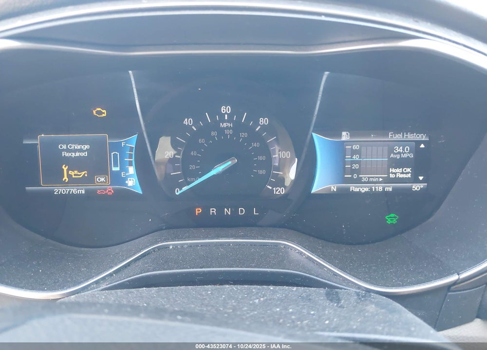 2017 FORD FUSION HYBRID SE VIN: 3FA6P0LU9HR301226