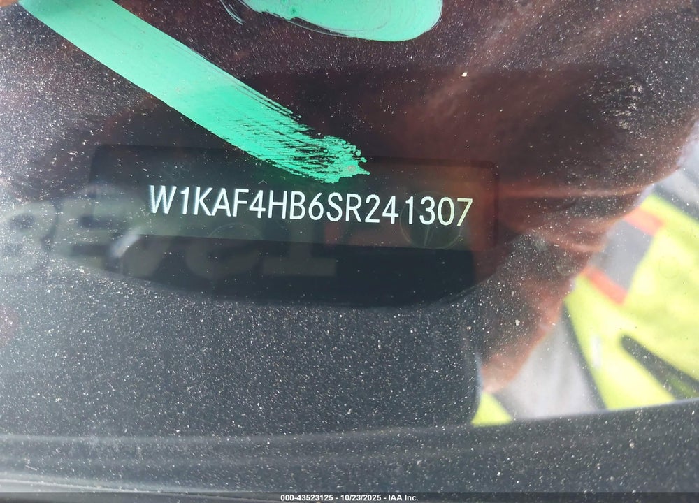 2025 MERCEDES-BENZ C 300 VIN: W1KAF4HB6SR241307