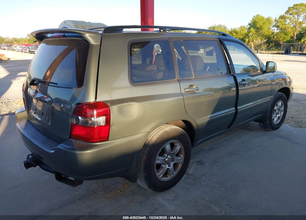 2005 TOYOTA HIGHLANDER V6 VIN: JTEDP21A450061998