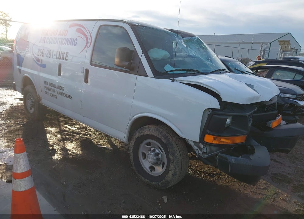 2016 CHEVROLET EXPRESS 2500 WORK VAN VIN: 1GCWGAFF4G1180224