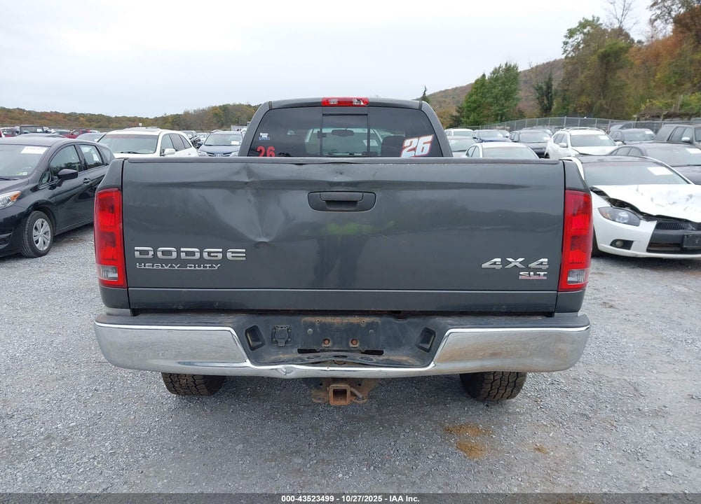 2003 DODGE RAM 2500 VIN: 3D7KU28DX3G822634