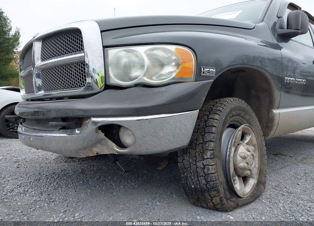 2003 DODGE RAM 2500 VIN: 3D7KU28DX3G822634
