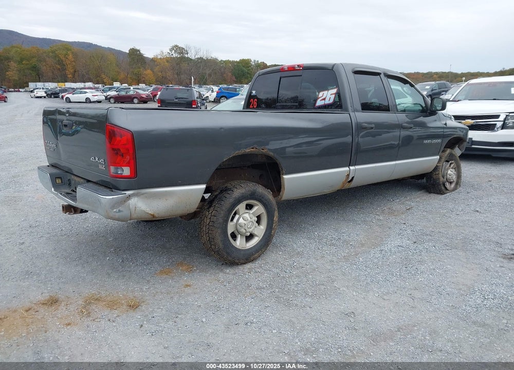 2003 DODGE RAM 2500 VIN: 3D7KU28DX3G822634