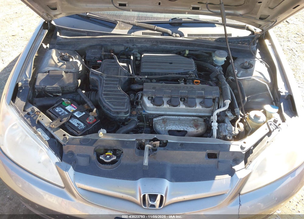 2005 HONDA CIVIC LX VIN: JHMES16505S007064