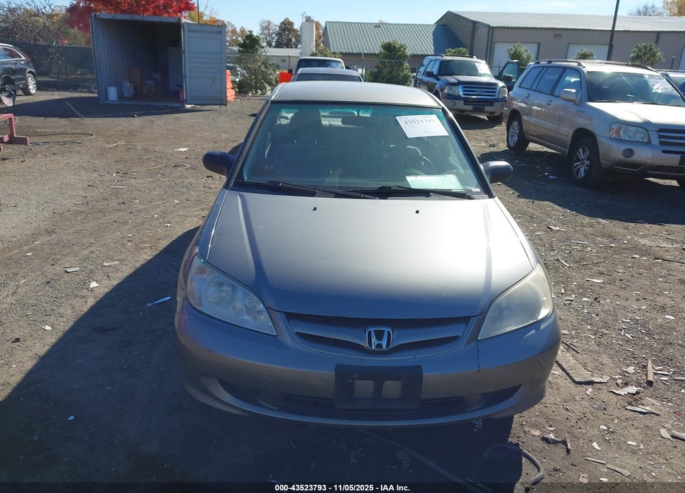 2005 HONDA CIVIC LX VIN: JHMES16505S007064