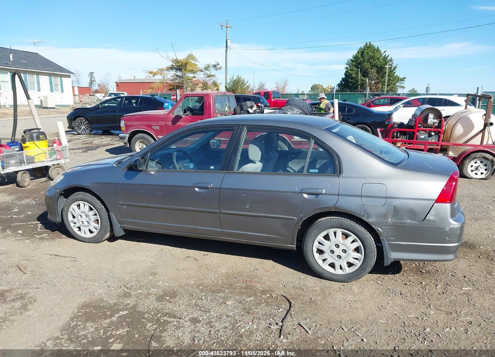 2005 HONDA CIVIC LX VIN: JHMES16505S007064