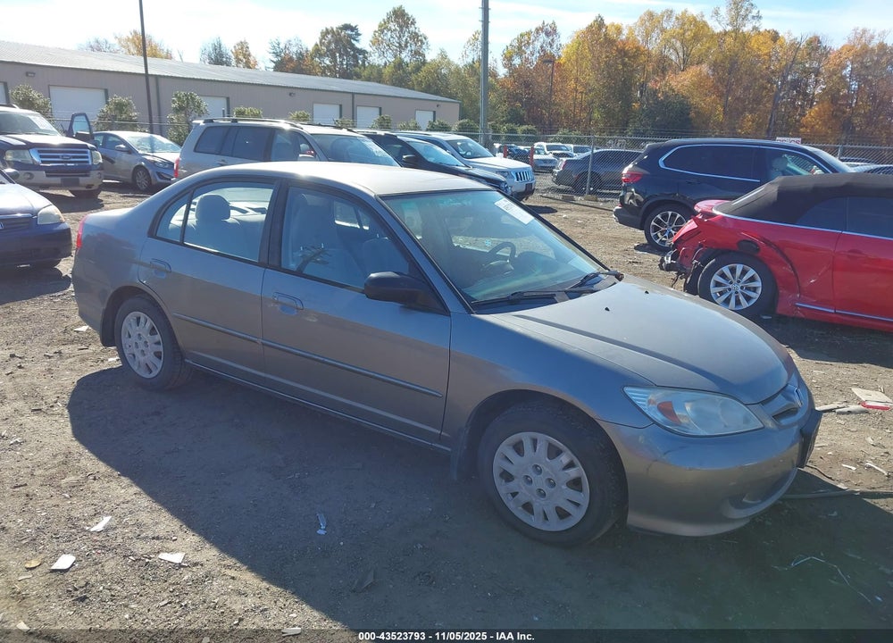 2005 HONDA CIVIC LX VIN: JHMES16505S007064
