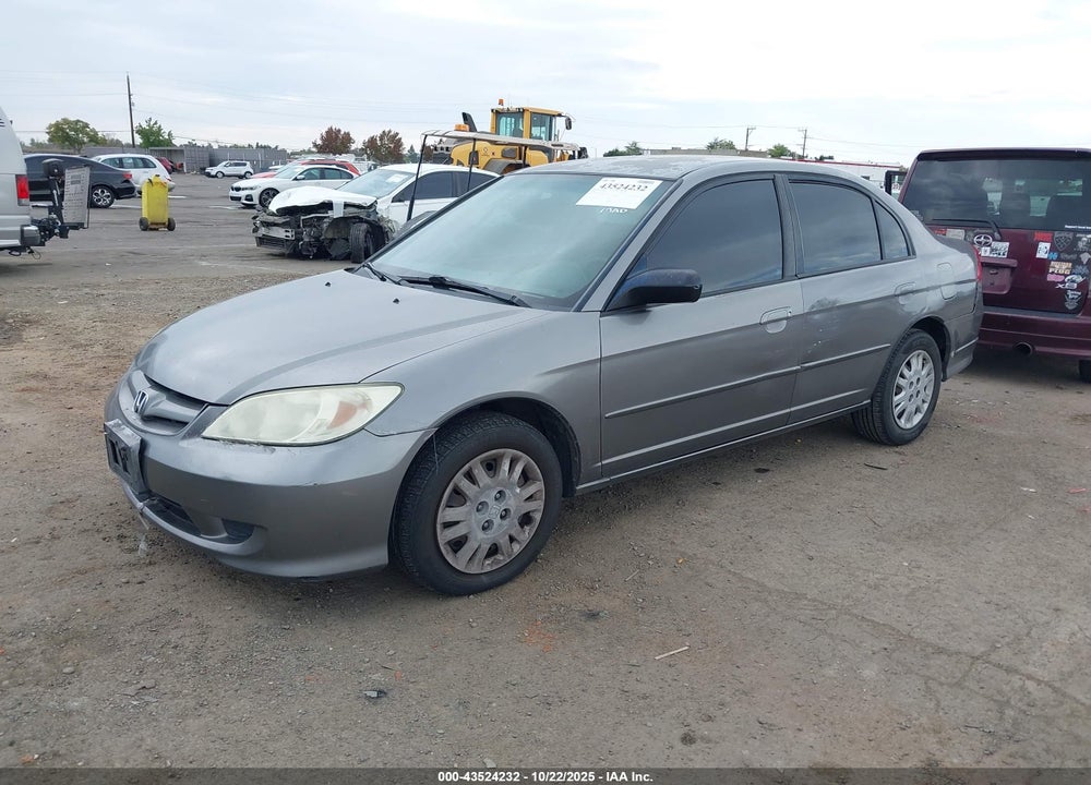 2004 HONDA CIVIC LX VIN: 2HGES16574H596137