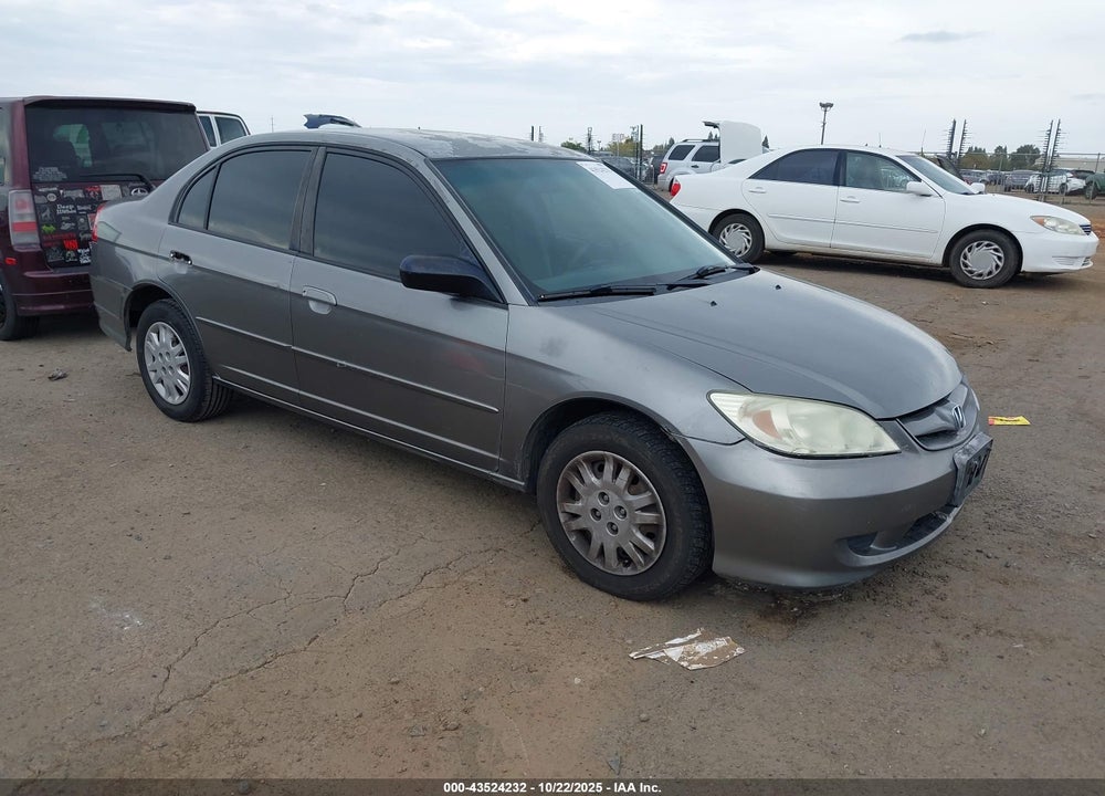 2004 HONDA CIVIC LX VIN: 2HGES16574H596137