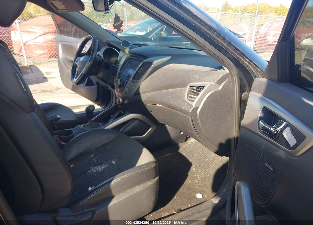 2013 HYUNDAI VELOSTER BASE W/BLACK VIN: KMHTC6AD5DU159101