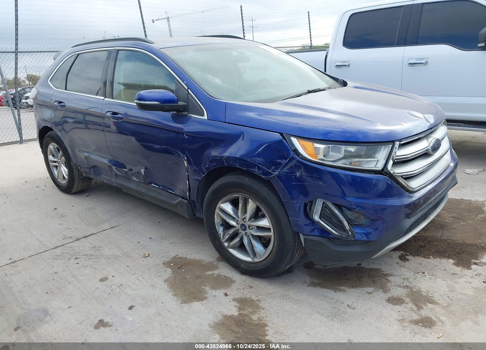 2015 FORD EDGE SEL VIN: 2FMTK3J86FBB33460