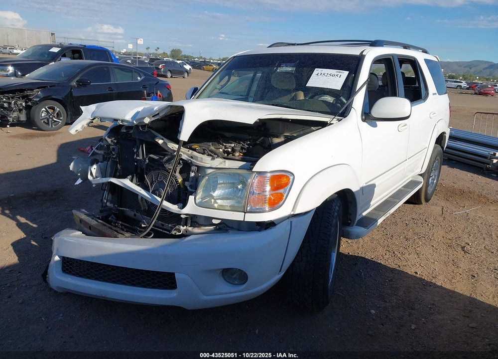 2002 TOYOTA SEQUOIA LIMITED V8 VIN: 5TDZT38A92S091623