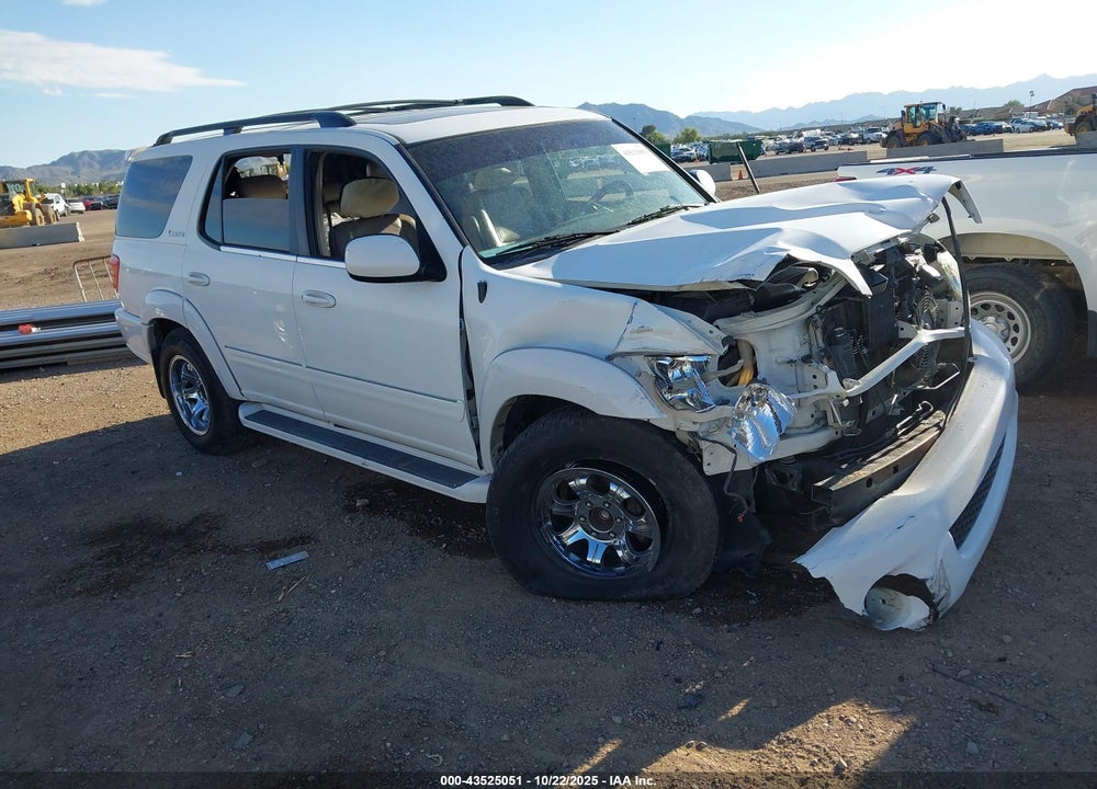 2002 TOYOTA SEQUOIA LIMITED V8 VIN: 5TDZT38A92S091623