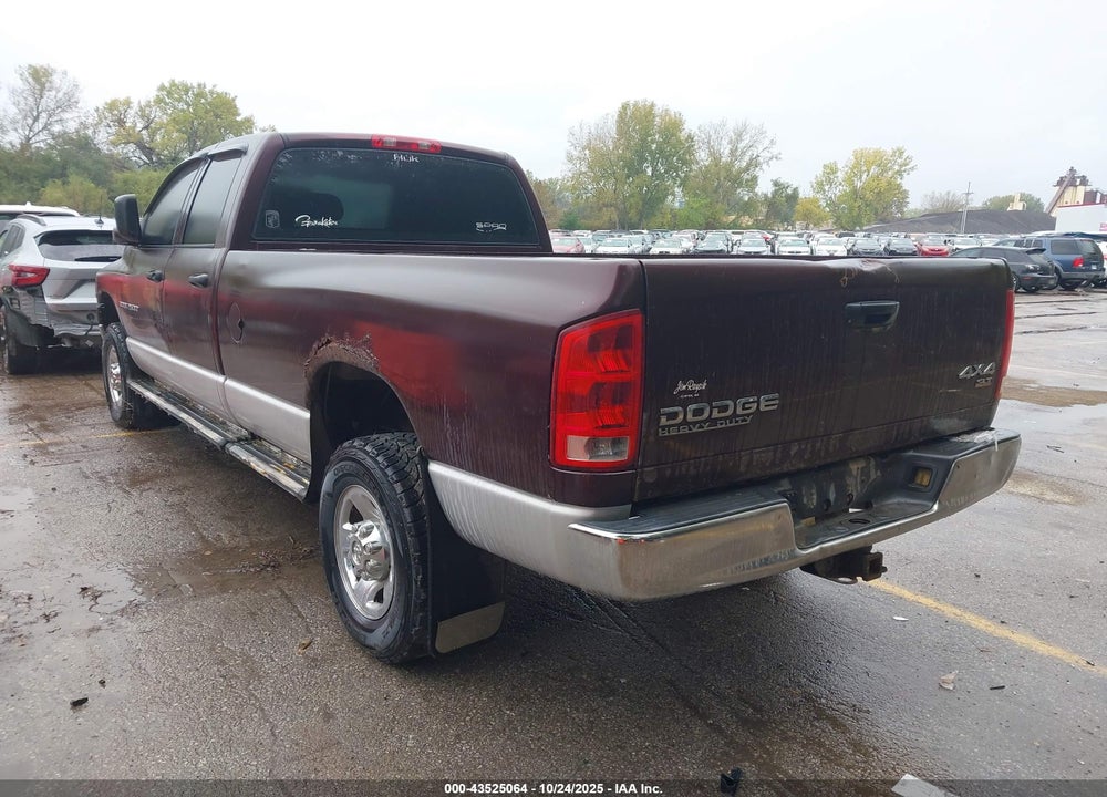2004 DODGE RAM 2500 SLT/LARAMIE VIN: 3D7KU28D74G273802