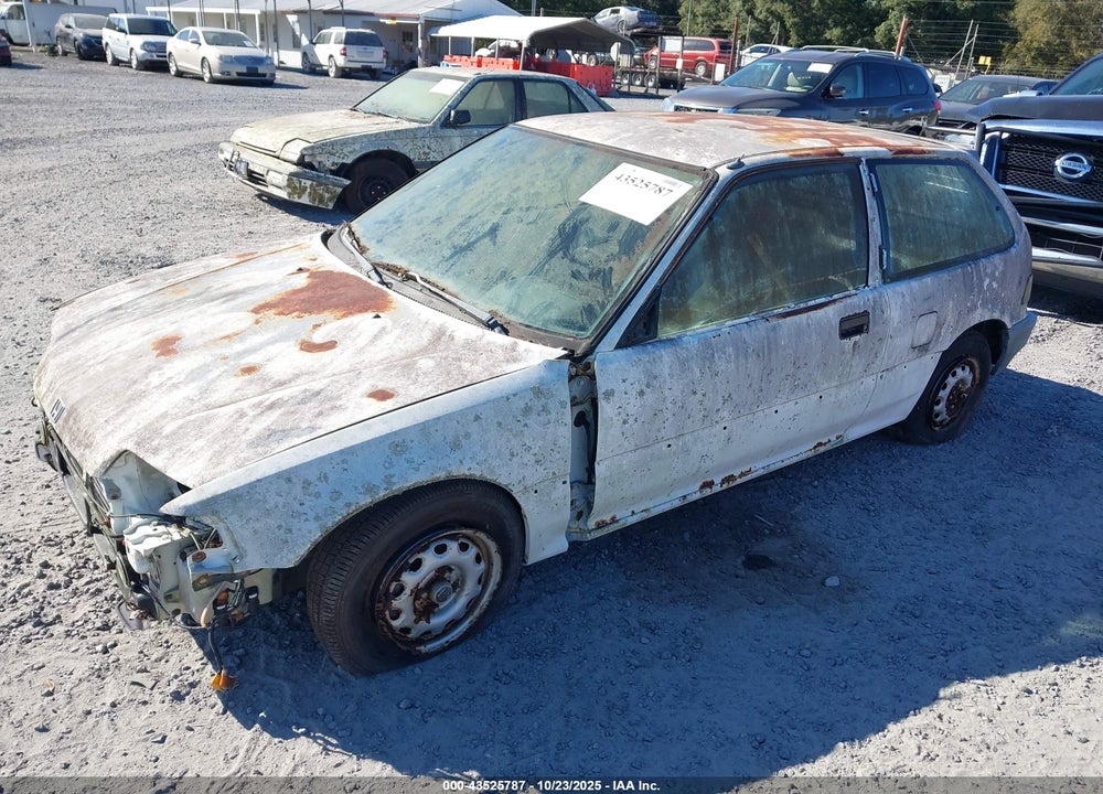 1989 HONDA CIVIC DX VIN: 2HGED6354KH553447