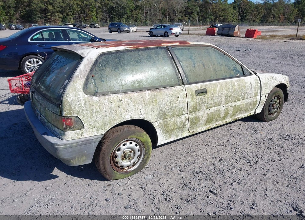 1989 HONDA CIVIC DX VIN: 2HGED6354KH553447