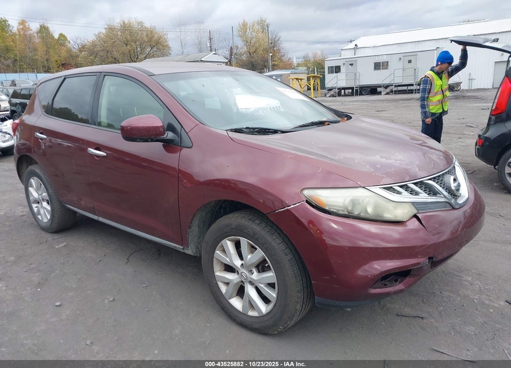 2012 NISSAN MURANO S VIN: JN8AZ1MW5CW223767