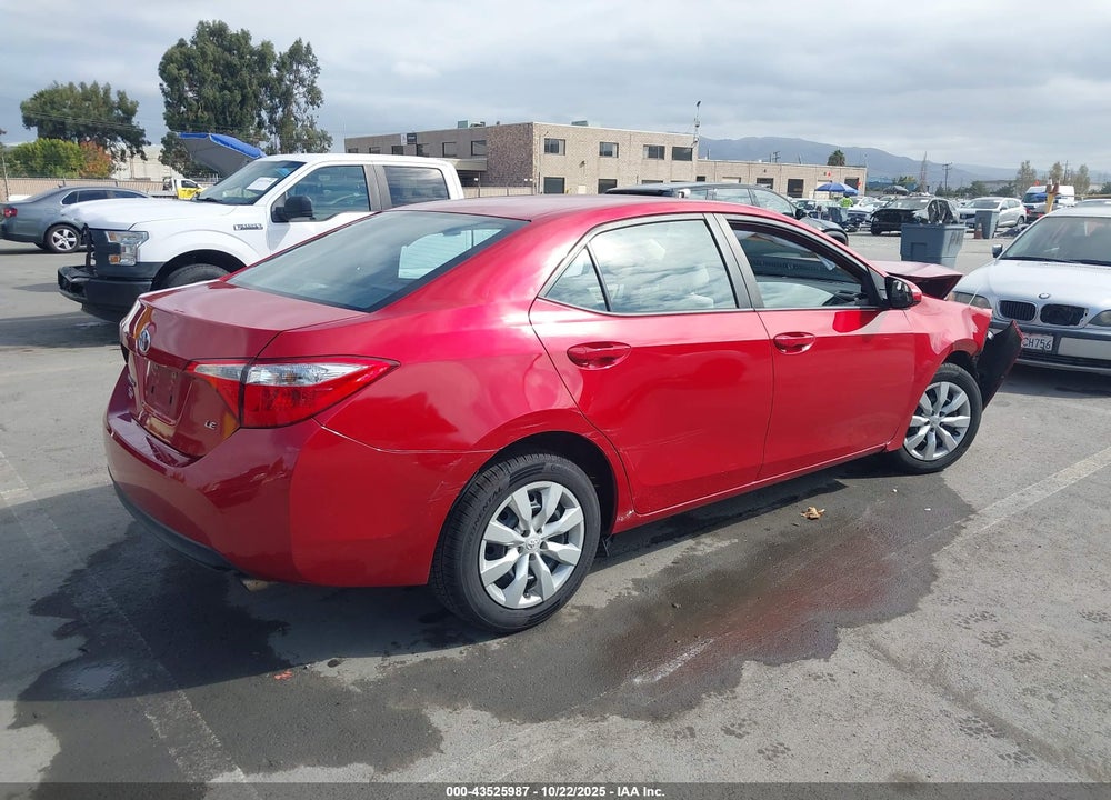 2014 TOYOTA COROLLA LE VIN: 5YFBURHE7EP157748