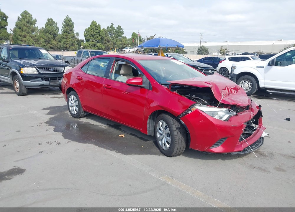 2014 TOYOTA COROLLA LE VIN: 5YFBURHE7EP157748