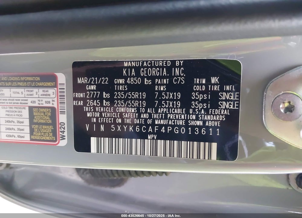 2023 KIA SPORTAGE X LINE VIN: 5XYK6CAF4PG013611