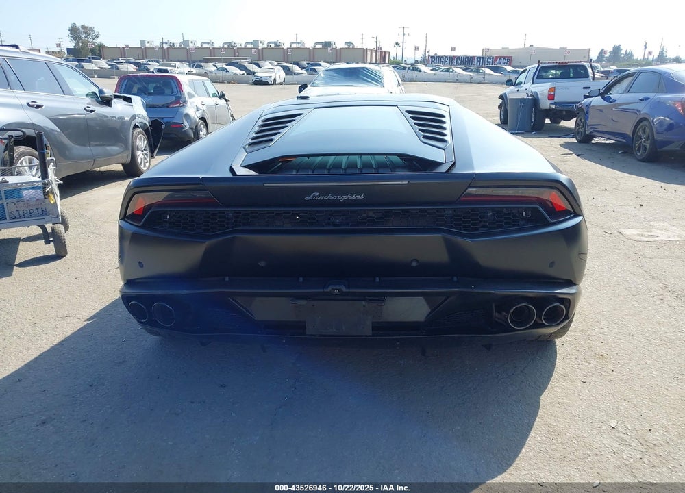 2015 LAMBORGHINI HURACAN VIN: ZHWUC1ZF7FLA00780