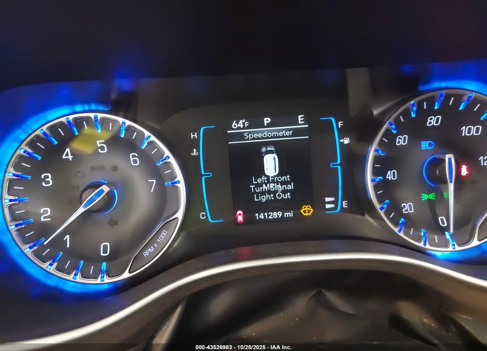 2017 CHRYSLER PACIFICA TOURING VIN: 2C4RC1DG0HR508093