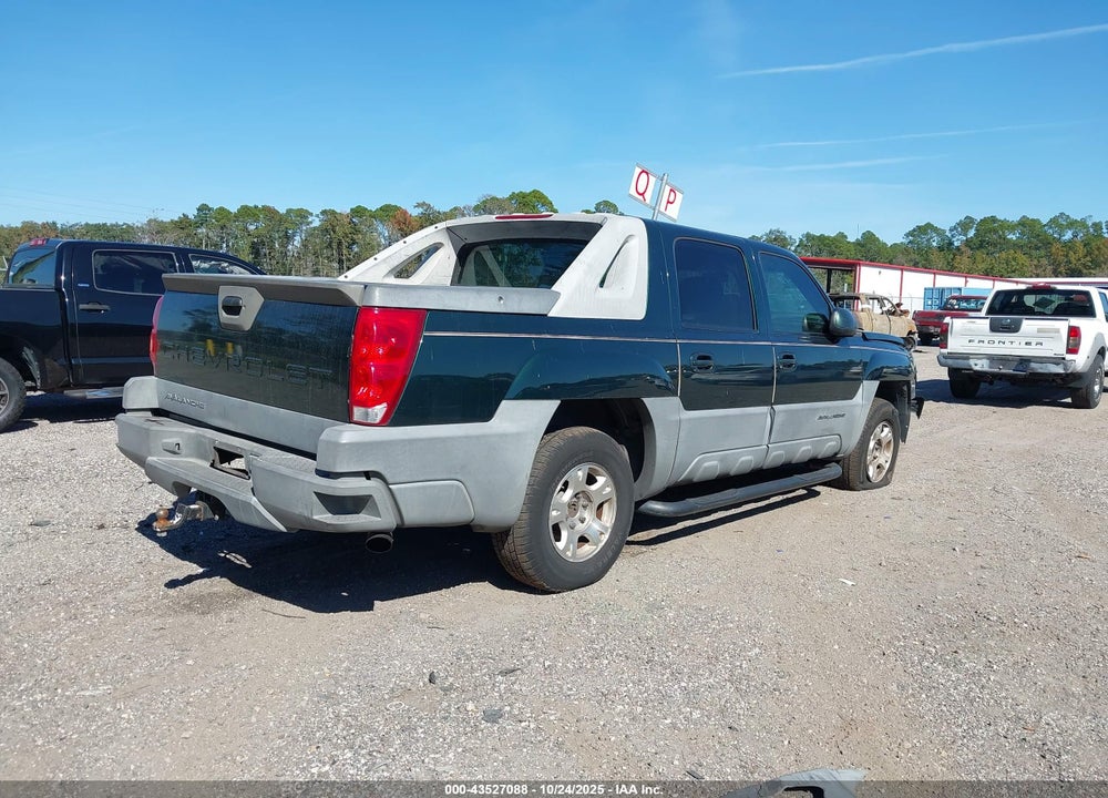 2002 CHEVROLET AVALANCHE 1500 VIN: 3GNEC13TX2G292352