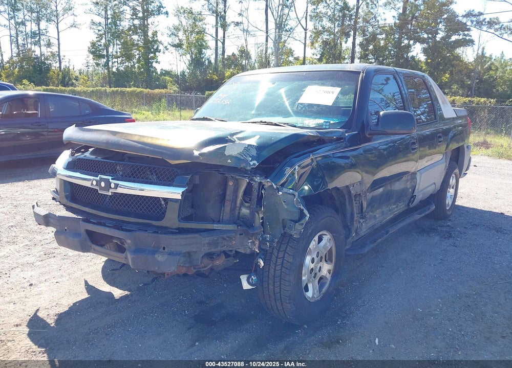 2002 CHEVROLET AVALANCHE 1500 VIN: 3GNEC13TX2G292352